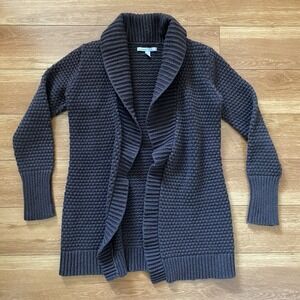 Old Navy Cardigan Sweater Brown Knit Wool Blend